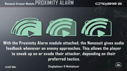 Proximity Alarm Nanosuit Module