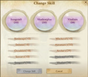 Changing skills and respeccing Changing skills and respeccing