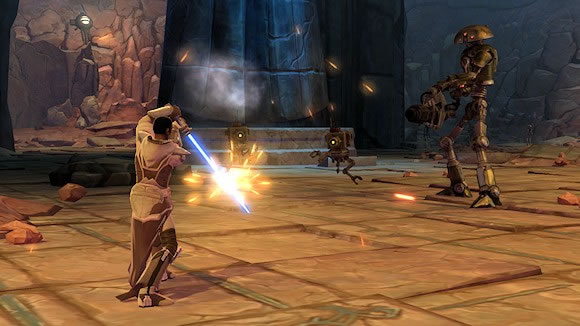 Jedi Knight combat on Tython