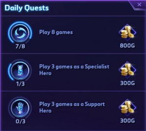 Daily quests Daily quests