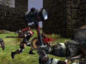 Darkfall melee combat